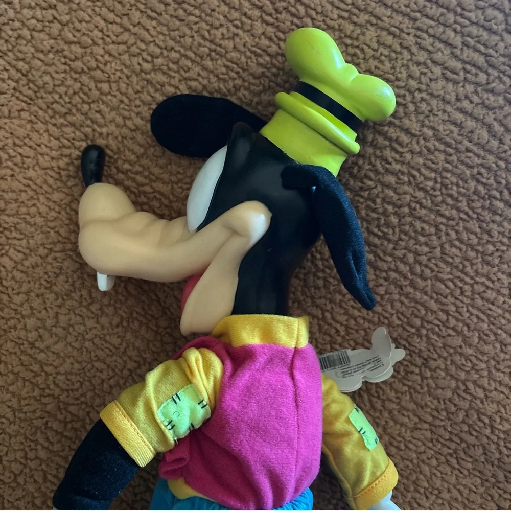 Vintage Disney Parks 16” Disney Goofy Vinyl Head Hands Feet Plush With Tags - Picture 3 of 8